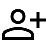 person and plus sign icon