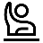 person raising hand icon