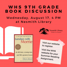 WHS Ninth Grade Book Discussion Tuesdays with Morrie