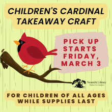 Children's Takeaway Craft March 2023 Nesmith Library