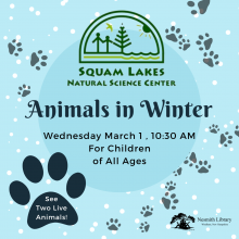 Squam Lake Science Center Animals in Winter program at Nesmith Library