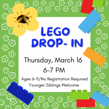 March Lego Drop In, Nesmith Library
